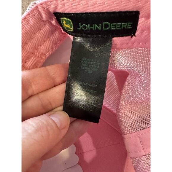 John Deere Women's Pink Glitter Hat/Cap SnapBack - Picture 7 of 7